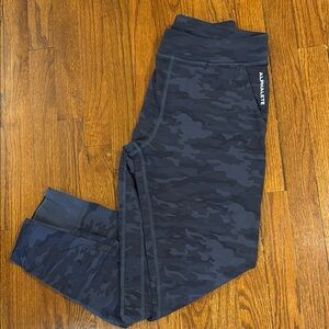 Alphalete Camo Legging/ joggers - Dark Blue